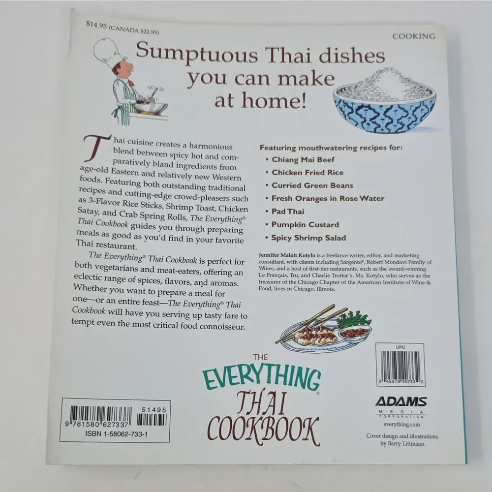 The Everything Thai Cookbook Paperback - Jennifer Malott Kotylo, Adams Media